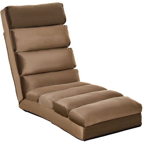 HOMCOM Lounge Sofa Bed Adjustable Floor Sleeper Chair Seat Chaises