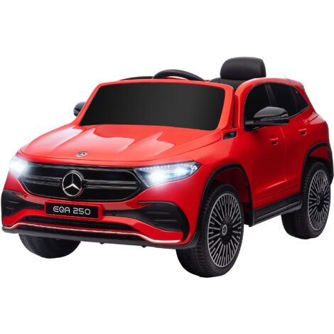 HOMCOM Macchina Elettrica per Bambini con Licenza Mercedes Benz EQA Rossa
