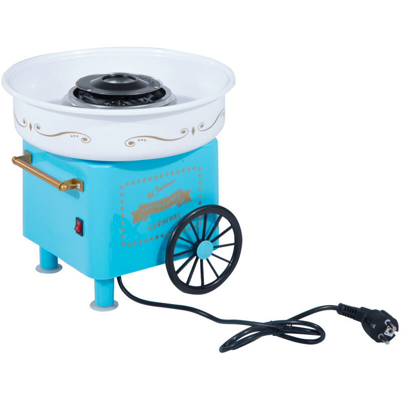 

Máquina de Algodón de Azúcar Eléctrica Profesional Acero Inox. Aluminio 450W-550W - Azul