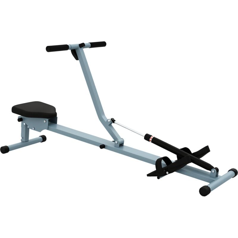 

Máquina de Remo Ajustable con Pantalla LCD Fitness Carga 100kg Gimnasio Hogar - Gris
