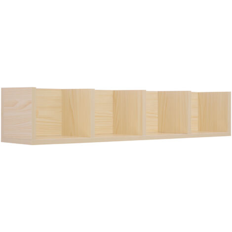 HomCom Mensola Scaffale Libreria Porta CD in Legno, 95x17x16.5cm