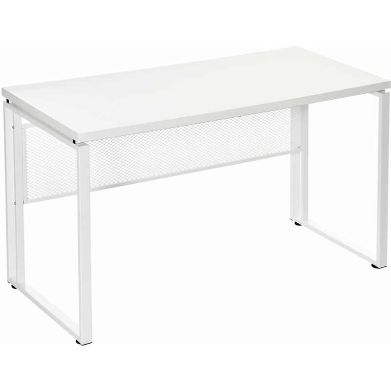 

Mesa de Ordenador Estilo Simple con Pies ajustables para Oficina Dormitorio Casa - Blanco