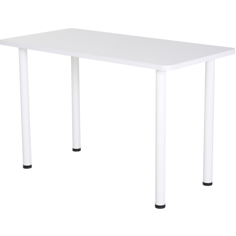 

Mesa Escritorio Cocina Multifuncional con Pies Ajustables 120x60x76cm - blanco
