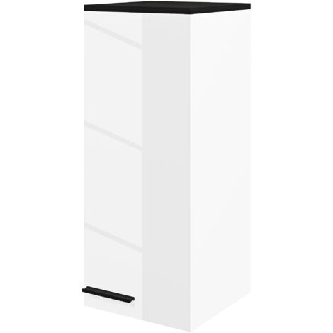 HOMCOM Mobile Bagno Pensile 3 Ripiani e Mensole Regolabili 30x32x73cm Bianco