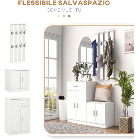 mobile appendiabiti con scarpiera