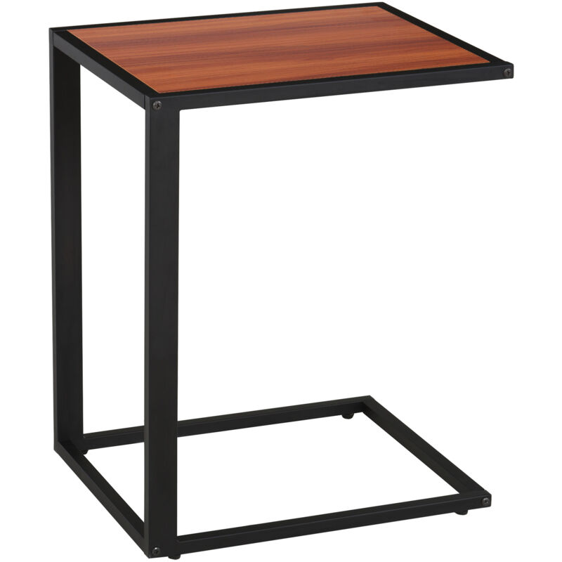 Homcom - Modern Coffee Side Table C-shape Desk