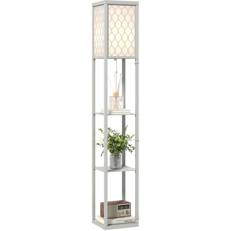 Image of Modern Floor Lamp Light with Shelves&hellip;