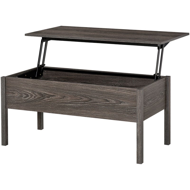 Homcom - Modern Lift Top Coffee Table Home Furniture Storage Shelf Grey