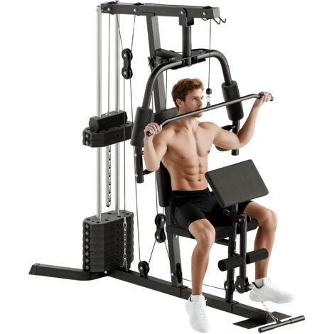 HOMCOM Multi Home Gym Machine with 45kg Weight Stack for Full Body Workout