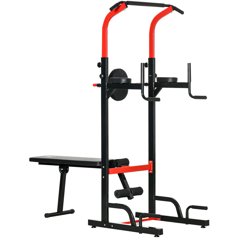 

Multiestación de Musculación Plegable Altura Ajustable 94x174x180-230 cm Negro - Negro