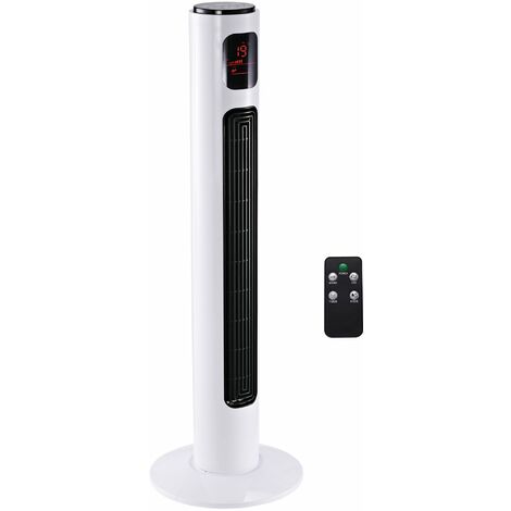 main image of "Homcom Oscillating Tower Fan 3 Speed Modes Cooling Machine w/ Remote Control"