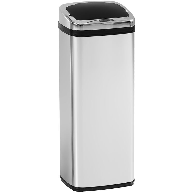 HOMCOM Papelera Cubo Basura 30L / 50L Sensor Detector Movimiento