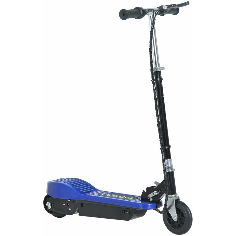 

Patinete Eléctrico Niño Scooter Plegable Asiento Ajustable Carga 50kg Azul - Azul