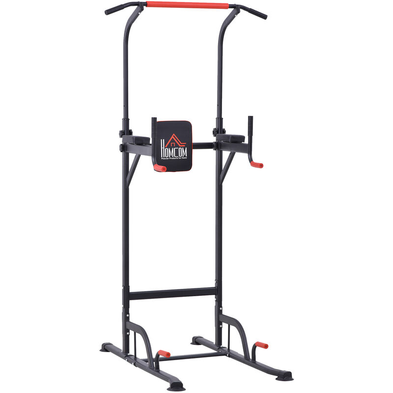 HOMCOM Pull Up Bar Power Tower Station Home Office Gym Workout Equipment