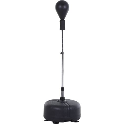 Homcom Punching Ball Sacco Boxe da Terra con Guantoni Inclusi Altezza Regolabile