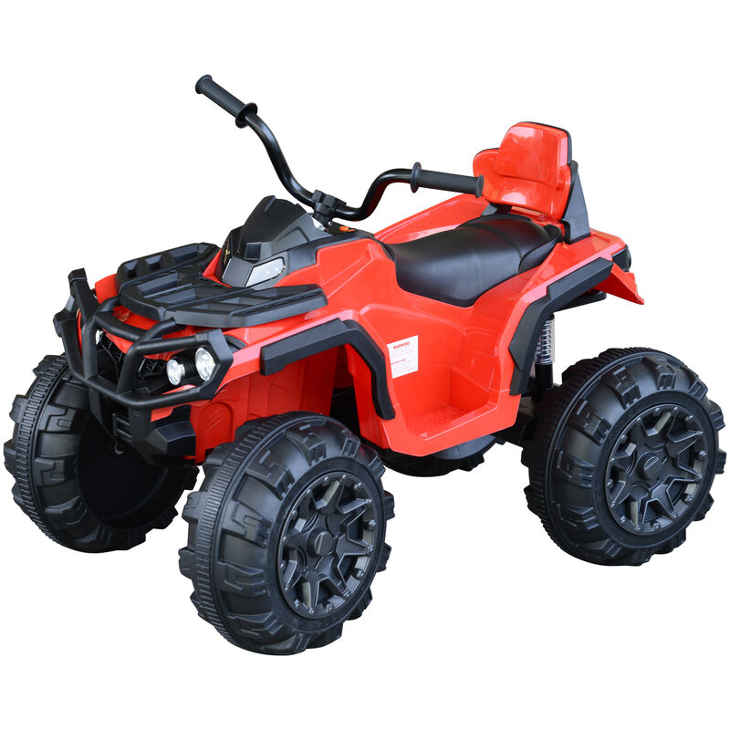 

Quad Eléctrico Niño Coche Eléctrico Niños de +3 Años Batería 12V Carga 30kg - Rojo