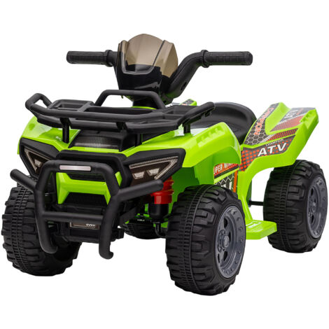 HOMCOM Quad Elettrico per Bambini Batteria Ricaricabile 6V e Pulsante