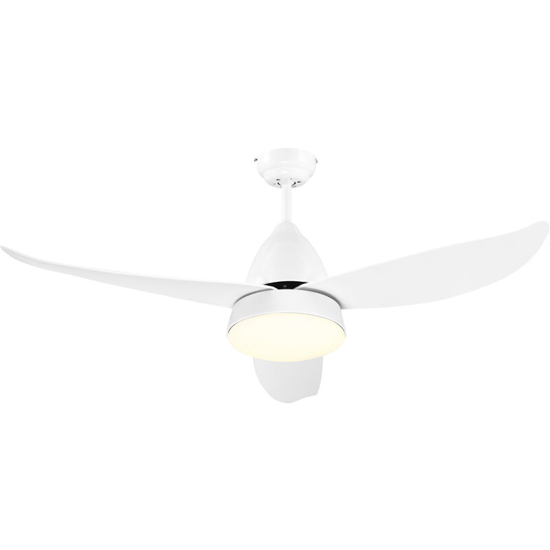 Homcom - Reversible Ceiling Fan With Light
