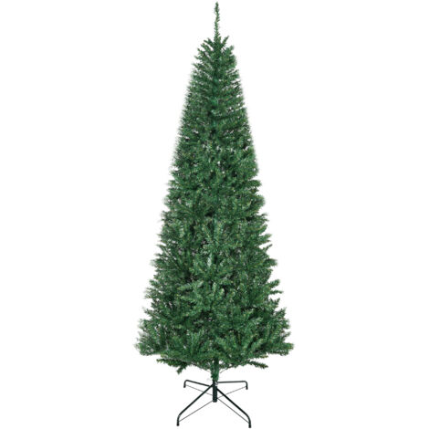 HOMCOM Sapin de Noël Artificiel 210 cm 865 Branches Épinette Imitation Nordmann Vert Réaliste