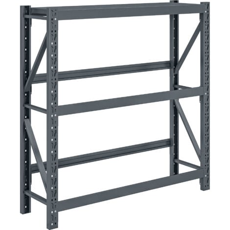 HOMCOM Scaffale per 6 Casse di Bibite a 3 Ripiani Regolabili 110x30x110cm