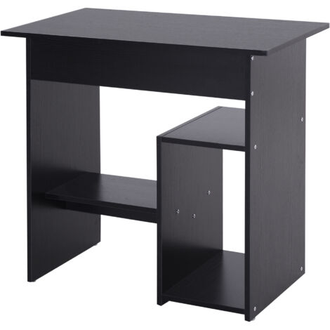 HOMCOM Scrivania PC Moderna con Ripiano per CPU e Spazio per Tastiera Nero