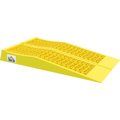 HOMCOM Set 2 Rampe di Carico per Auto in Plastica Antiscivolo con Capacità 3ton