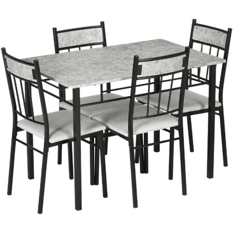 EASYCOMFORT Set 4 Sedie Imbottite per Sala da Pranzo con