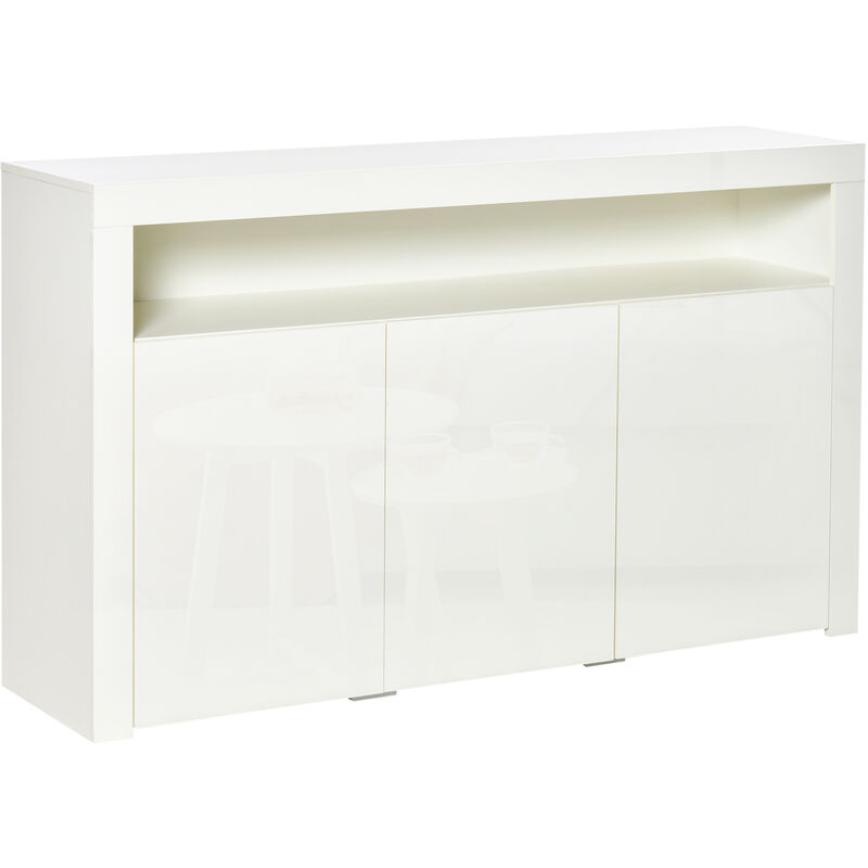 Sideboard Weiß 155 cm x 40 cm x 92 cm - weiß - Homcom