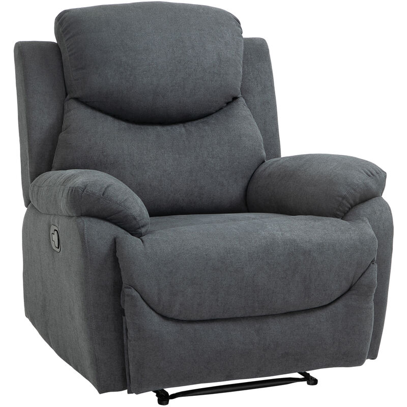 

Sillón Ergonómico Reclinable 150° Reposapiés Cojín Acolchado 97x96x105,5 Gris - Gris