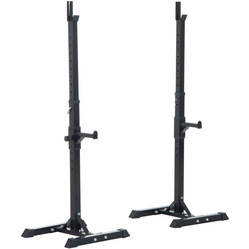 

Soporte para Barra Pesas Estante Ajustable de 12 Niveles Gimnasio Max 150KG Acero - Negro