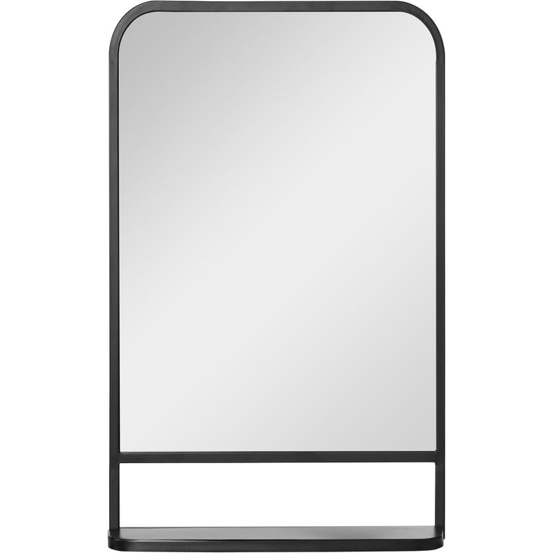 Homcom - Square Wall Mirror With Shelf