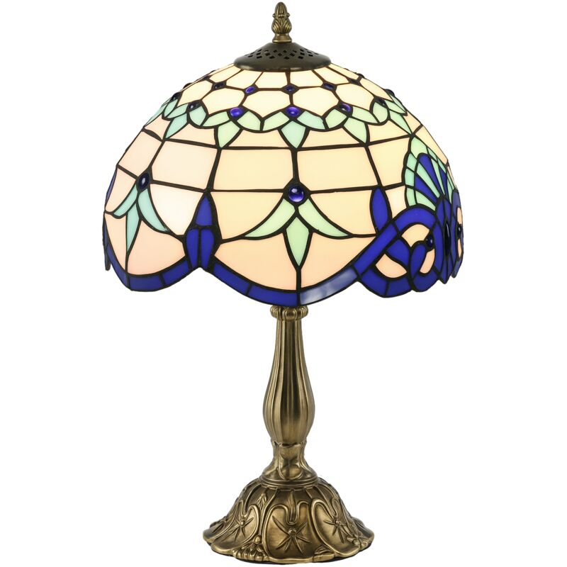 Image of Homcom - Stained Glass Table Lamp,&hellip;