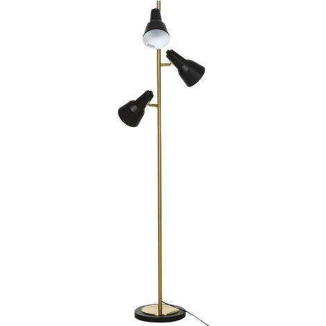 LED Steh Lampe Decken Fluter GOLD Retro Netz Design Gitter Stand Leuchte Vintage 