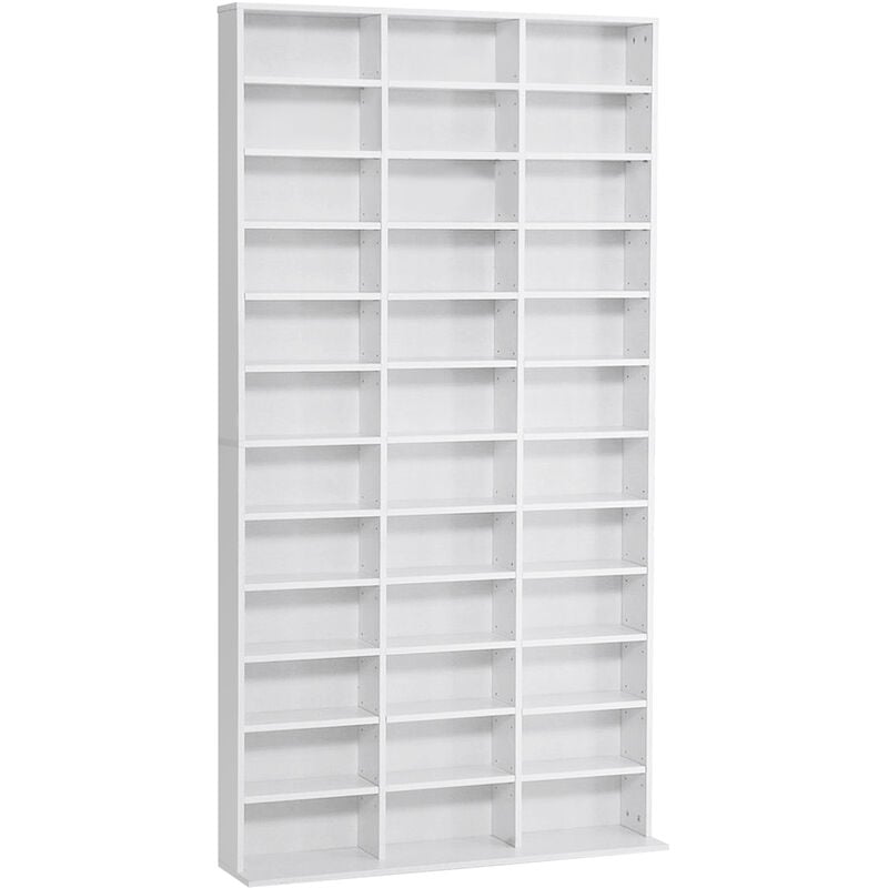 Homcom Storage Shelf Cd Bookcase Shelf Unit Organiser Home