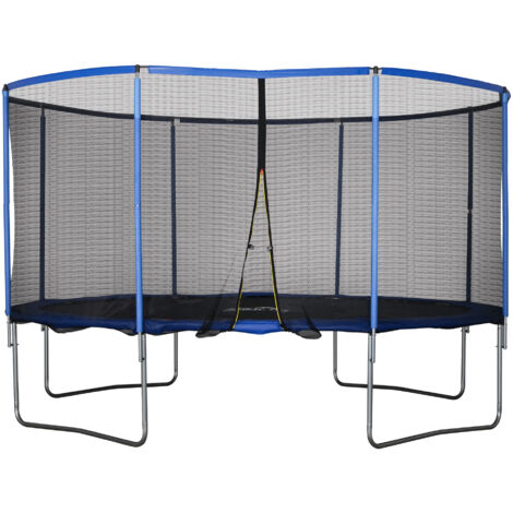 Trampolino elastico con rete di protezione per bambini ed adulti gioco da  giardino e veranda / Ø 366 cm