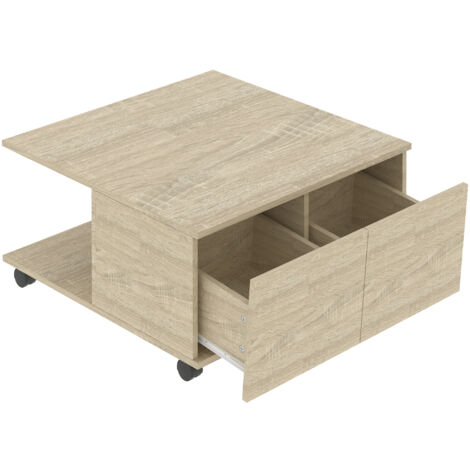 Tavolino quadrato piano legno W143NSL