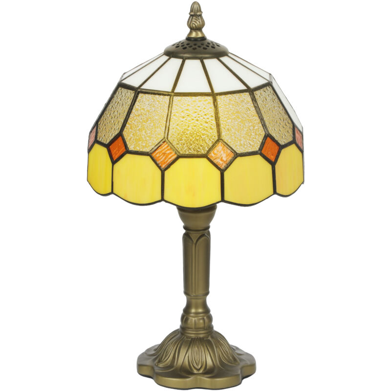 Image of HOMCOM Tiffany-Style Table Lamp for Bedroom,&hellip;