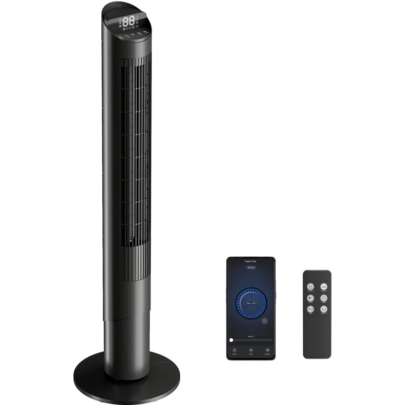 Image of HOMCOM Tower Fan WiFi App Control&hellip;