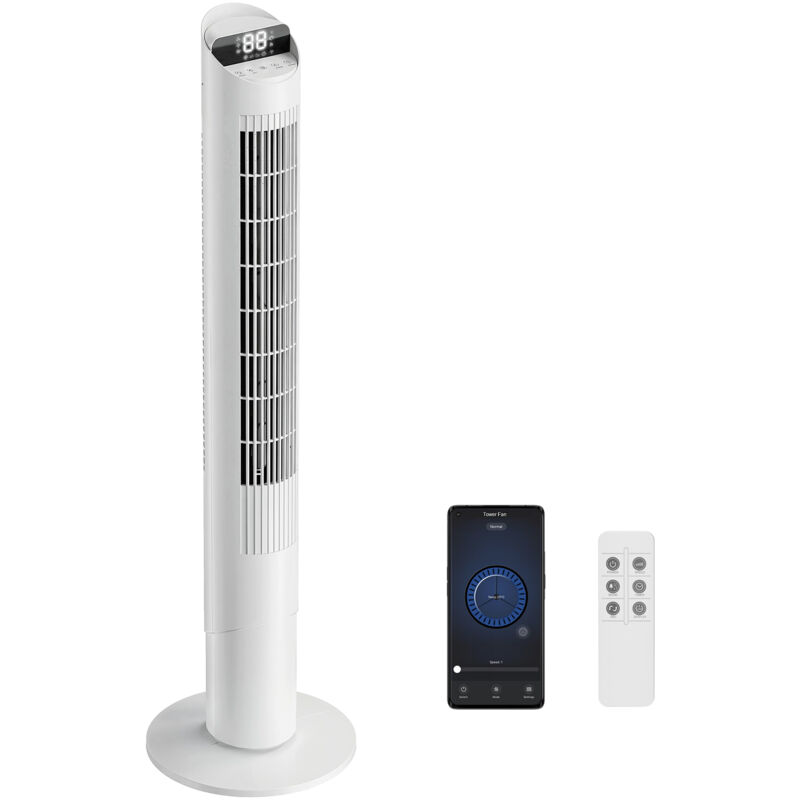 Image of HOMCOM Tower Fan WiFi App Control&hellip;