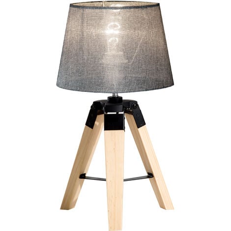 HOMCOM Tripod Table Lamp Living Room Night Lighting Bedside Desk D¨¦cor