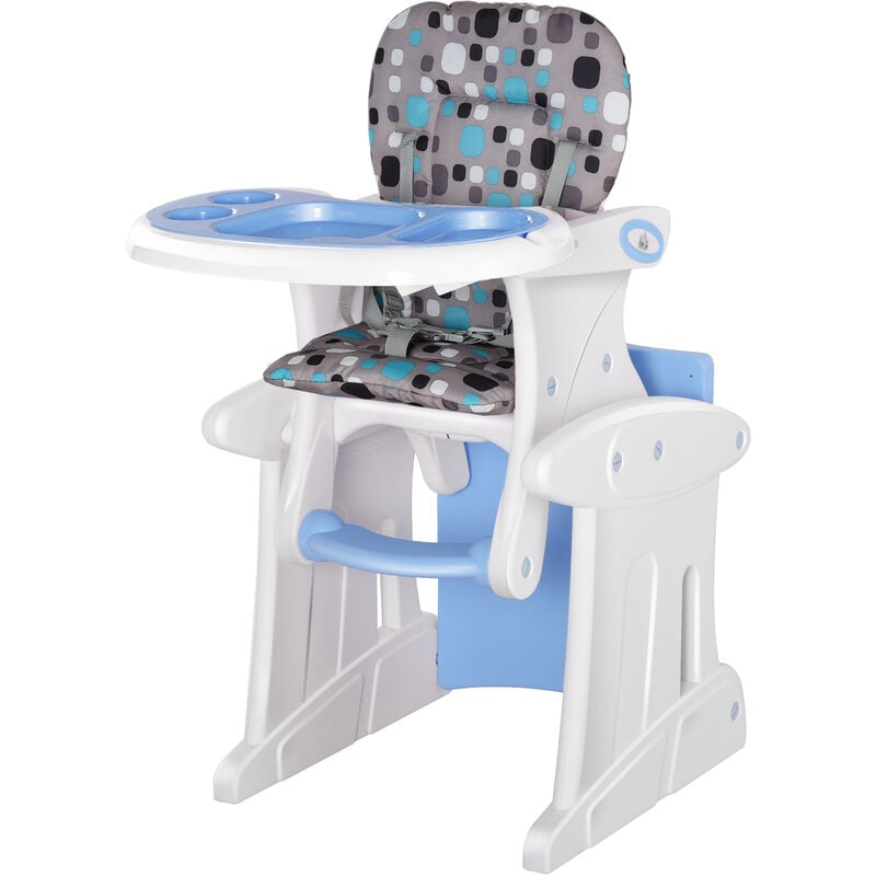 

Trona para Bebés Mayores de 6 Meses 3 Posiciones Ajustables Acolchado Azul - Azul