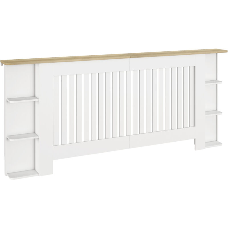 Image of HOMCOM Vertical Slatted Heater Cover for&hellip;