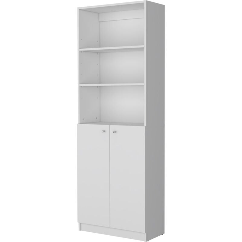 Tuhome Concept - Home 2P Tall Shelf avec 2 portes et 3 étagères