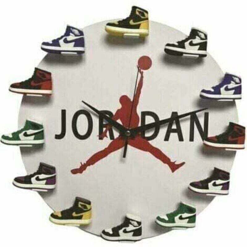 Odipie - Home 30cm AJ1-12 Horloge Murale , Cadran Horloge pour la Maison Salon Chambre Bureau Café Bar Decor,Fond blanc