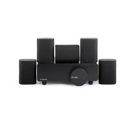 Home Cinéma 5.1 Compact Sans Fil Milan – Son Clair et Puissant, Technologie WISA Sans Délai, Parfait Appartements, Noir