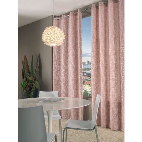 Home Collection Bali Tenda con Anelli, Poliestere, Giallo, 140x280 cm