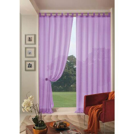 Home Collection Boucle Tenda, Poliestere, Lilla, 140x290 cm