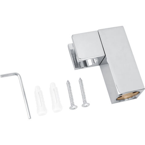 Home Copper Handheld Shower Head Holder Square Fixing Bracket 360 Degrees Rotation