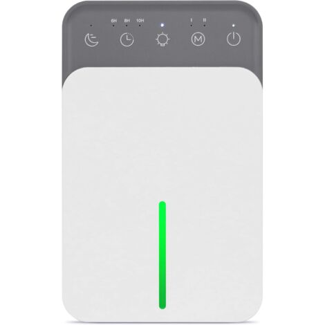 Home dehumidifier, automatic shut-off, automatic and silent defrosting, with programmed sleep mode