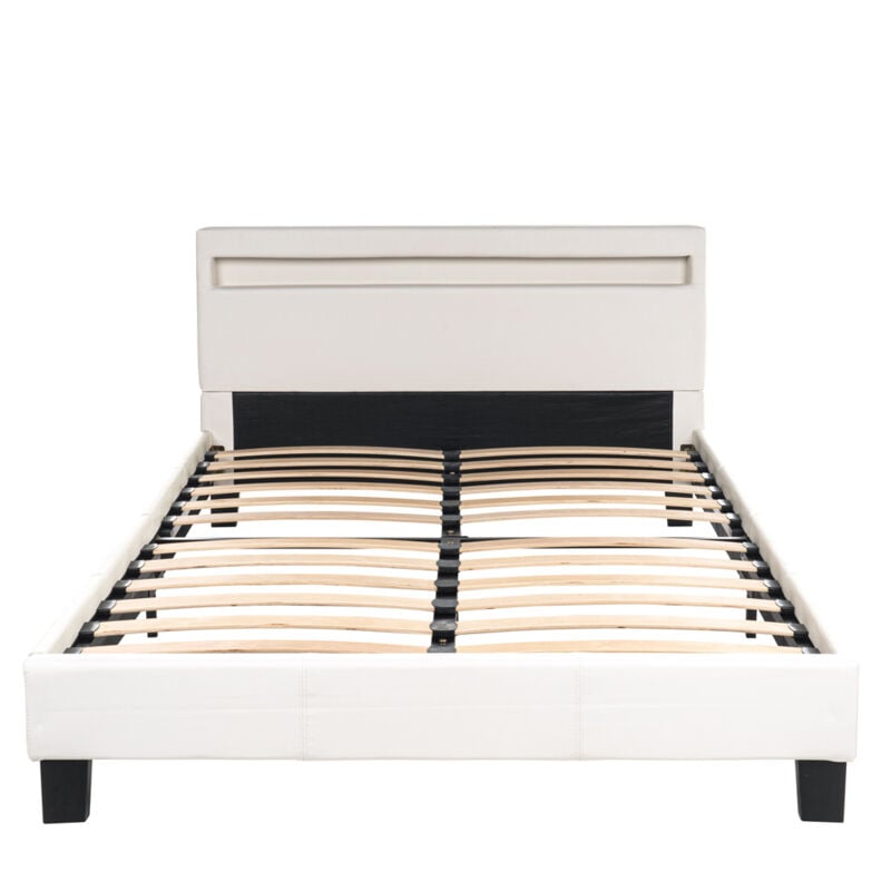 Home Deluxe - led Lit astro Couleur : Blanc, Dimension : 140 x 200 cm